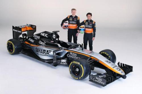 Force India has added silver to its livery